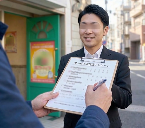 風俗店のアンケートに協力